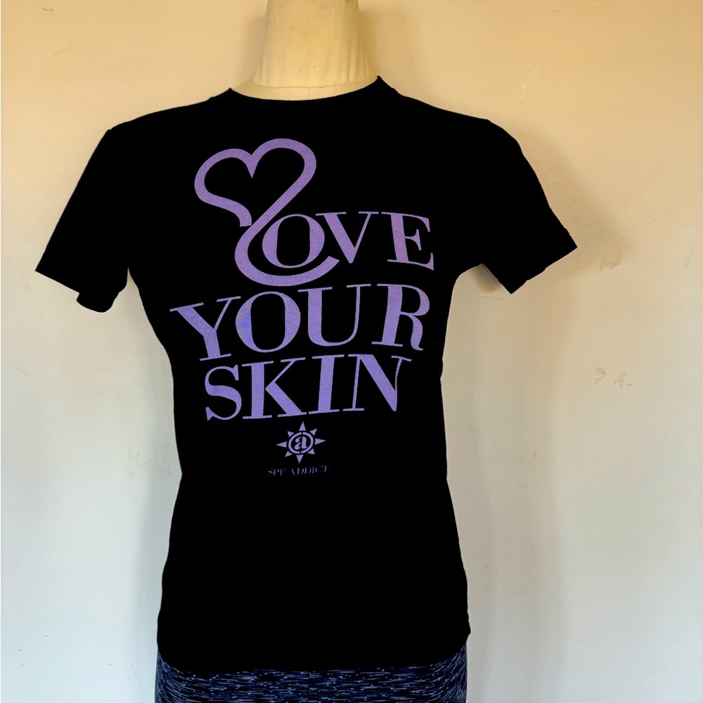 Love your skin T-Shirt Brand New. Made In USA soft UPF50+ cotton